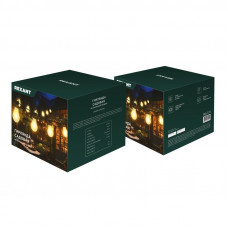 Гирлянда садовая Канэри, 20м, 3000К, встроенный аккумулятор, солнечная панель, коллекция Лондон REXANT