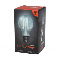 Лампа филаментная Груша A60 11,5Вт 1380Лм 4000K E27 прозрачная колба REXANT