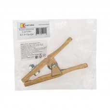 Зажим «крокодил» 200 А 140 мм для сварки (латунь) САТУРН Профи РОССИЯ