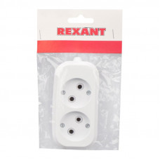 Колодка 2 гнезда без заземления REXANT