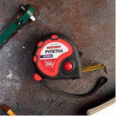 Рулетка измерительная Профи прорезиненный корпус, 3м х 16мм REXANT