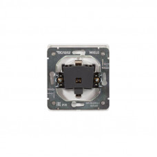 Розетка ROUND 1-ая с/з с/у, со шторками 16А перламутр KRANZ