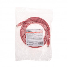 Патч-корд U/UTP, CAT 6, RJ45-RJ45, 26AWG, LSZH, красный, 5м REXANT