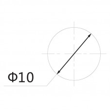 Индикатор c ОТРАЖАТЕЛЕМ  Ø10  220V  желтый  (RWE-209)  REXANT