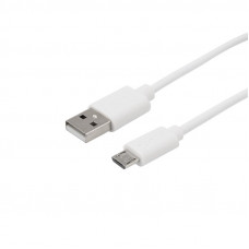 Кабель USB-A – micro USB, 1А, 1м, белый, длинный штекер REXANT