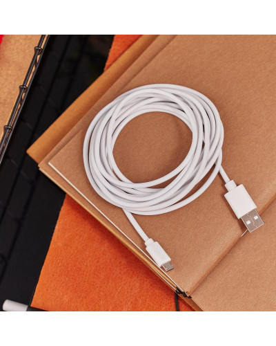 Кабель USB-A – micro USB, 1А, 3м, серый REXANT