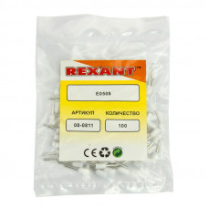 Наконечник штыревой втулочный изолированный F-8 мм 0.5 мм² (НШВи 0.5-8) белый REXANT