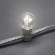 Набор Белт-Лайт 10 м, белый каучук, 30 ламп, цвет Белый, IP65, соединяется