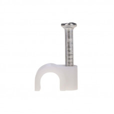 Крепеж кабеля круглый 4мм, белый (20 шт/уп) REXANT