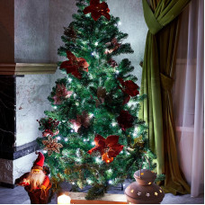 Гирлянда Твинкл-Лайт 20 м, темно-зеленый ПВХ, 160 LED, цвет белый