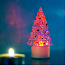 Фигура светодиодная на подставке Елочка средняя, RGB