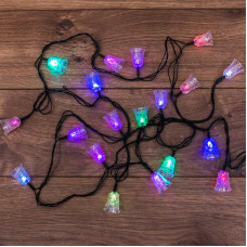 Гирлянда светодиодная Колокольчики 20 LED RGB 2,8 метра
