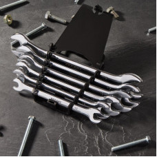 Набор ключей рожковых (8-19мм), 6 шт, CrV, зеркальное хромирование REXANT