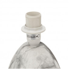 Светильник декоративный настольный Форте с основанием цвета мрамор с белым абажуром, с цоколем Е14, 40 Вт, REXANT