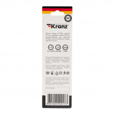 Пилка для электролобзика по металлу T118G 76 мм 25 зубьев на дюйм 0,9-1,2 мм (2 шт./уп.) Kranz