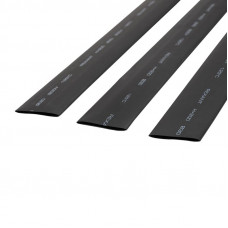 Трубка термоусаживаемая ТУТ нг 30,0/15,0мм, черная, упаковка 10 шт. по 1м REXANT