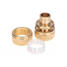 Муфта соединительная латунная, ремонтная, для шланга, 3/4' ЧЕТЫРЕ СЕЗОНА