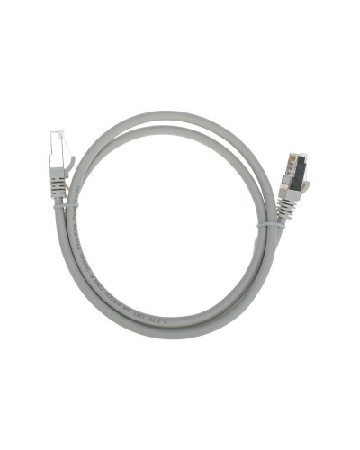 Патч-корд S/FTP, CAT 6A (10G), RJ45-RJ45, 28AWG, LSZH, серый, 1м REXANT