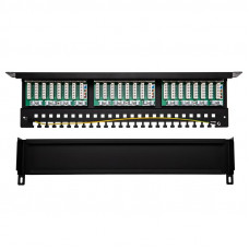 Панель коммутационная 19', 1U, 24 порта, STP, RJ-45, CAT 5e REXANT PRO