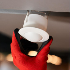 Датчик движения точечный микроволновый ДДТМ 01, 360°,1200 Вт, 3-2000 Лк, 1-8 м, 10-720 сек. REXANT