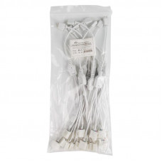 Коннектор соединительный (2 разъема) для RGB светодиодных лент с влагозащитой шириной 10 мм и контроллеров, длина 30 см LAMPER