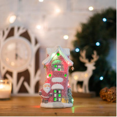 Керамическая фигурка Красный домик 11,5х8,5х20,4 см