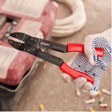 Кримпер HT-204 для обжима наконечников и зачистки проводов REXANT