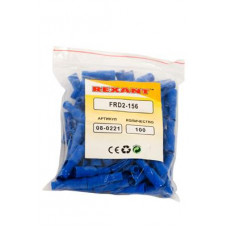 Разъем штекерный изолированный гнездо 4 мм 1.5-2.5 мм² (РШи-м 2.5-4/РШИм 2-5-4 ) синий REXANT