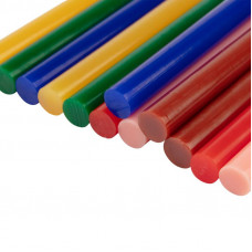 Стержни клеевые Ø11мм, 100мм, цветные (12 шт/уп), блистер REXANT