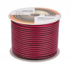 Кабель акустический 2х1,00мм², красно-черный, 100м PROconnect