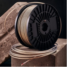 Трос стальной в ПВХ оплетке d=4,0мм, прозрачный (бухта 100м) REXANT