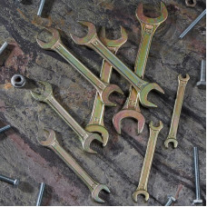 Набор ключей рожковых (6х7-20х22мм), 8 шт, желтый цинк REXANT