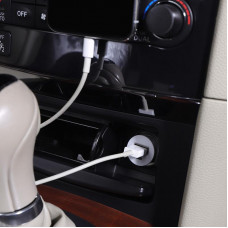 Автозарядка в прикуриватель USB (АЗУ) (5 V, 2100 mA) белая REXANT