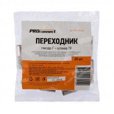 Переходник гнездо F – штекер TV Zn PROconnect
