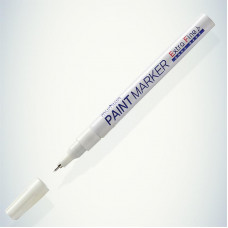 Маркер-краска Extra Fine Paint Marker 1мм, нитрооснова, белый MunHwa