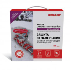 Кабель греющий саморегулирующийся Extra Line 25MSR-PB, на трубу, 7м/175Вт REXANT