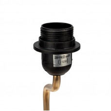 Светильник декоративный настольный Акцент 'Леопард' золотой с черным абажуром, с цоколем Е27, 40Вт REXANT