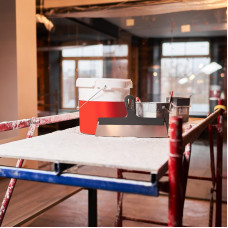 Шпатель фасадный 350 мм нержавеющая сталь, пластмассовая ручка REXANT