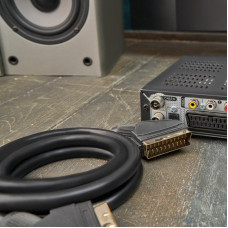 Шнур SCART - SCART (21pin) 1,5м, Gold REXANT