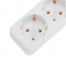 Удлинитель 3 гнезда, 3м, 3х0,75мм², с/з, белый PROconnect