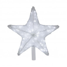 Акриловая светодиодная фигура Звезда 50см, со съемной трубой и кольцом для подвеса,160 светодиодов, белая NEON-NIGHT