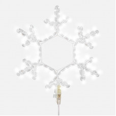 Фигура Снежинка цвет белый, размер 45x38 см NEON-NIGHT