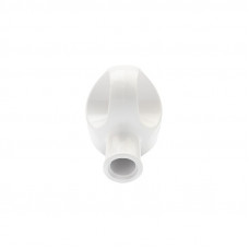 Вилка Евро угловая с з/к 16А с кольцом белая REXANT