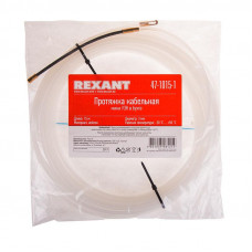 Протяжка кабельная (мини-УЗК в бухте), нейлон, d=3мм, 15м, латунный наконечник, заглушка REXANT
