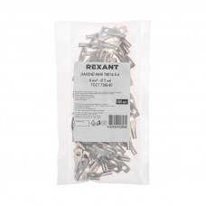 Наконечник медный луженый ТМЛ 6–5–4 (6мм² - Ø5мм) ГОСТ 7386-80 (в упак. 100 шт.) REXANT