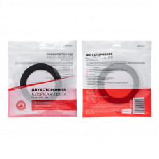 Двухсторонний скотч, вспененная ЭВА-основа, черный, 25мм, ролик 5м REXANT