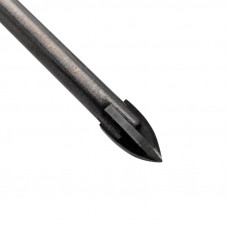 Сверло по стеклу и керамике 4 мм, 4 грани, шестигранный хвостовик Kranz