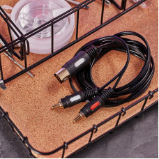 Шнур DIN 5 Pin - 2 RCA, 1,2м REXANT