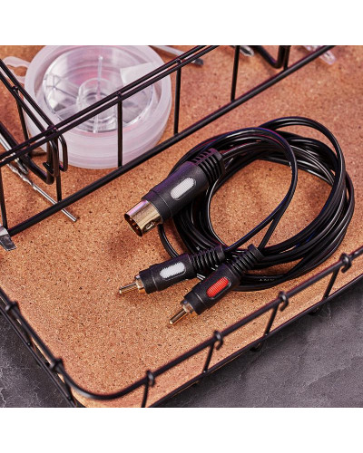 Шнур DIN 5 Pin - 2 RCA, 1,5м, Gold REXANT