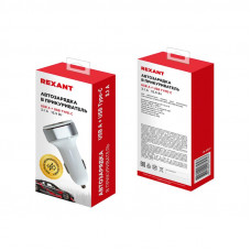 Автозарядка в прикуриватель REXANT АЗУ USB-A+USB-C, 3.1 A белая
